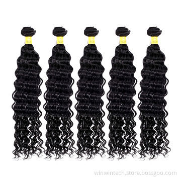 100% Unprocessed Virgin Deep Curly Hair Weaves 100G, Natural ColorNew